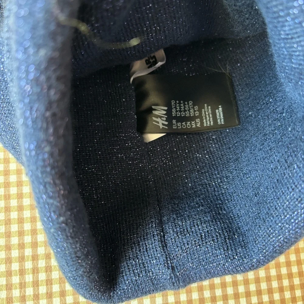 Disney‎ Star Wars H&M Beanie Winter Knit Hat Glitter Girl 12-14 Yr